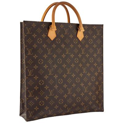  Louis Vuitton Brown Monogram Sac Plat Tote