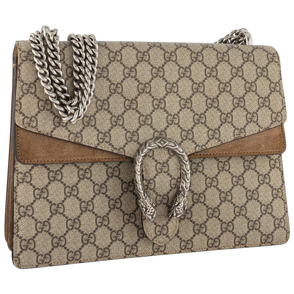 Gucci Brown Supreme Dionysus Handbag