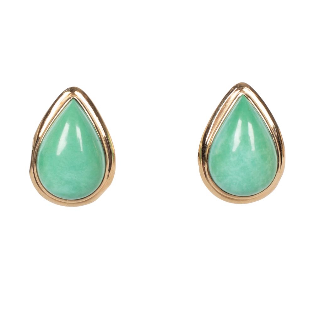 14kyg Sleeping Beauty Turquoise Earrings