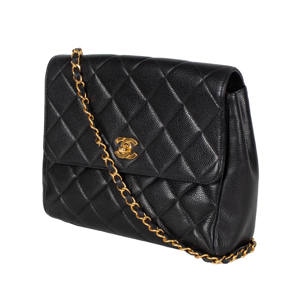 Chanel Vintage Square Cc Single Flap Bag