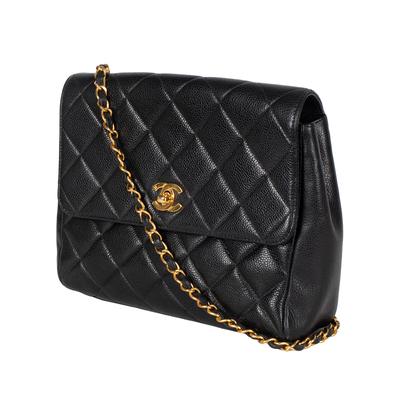 Chanel Vintage Square CC Single Flap Bag