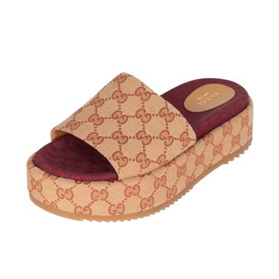 Gucci Angelina Size 38.5 Platform Sandals