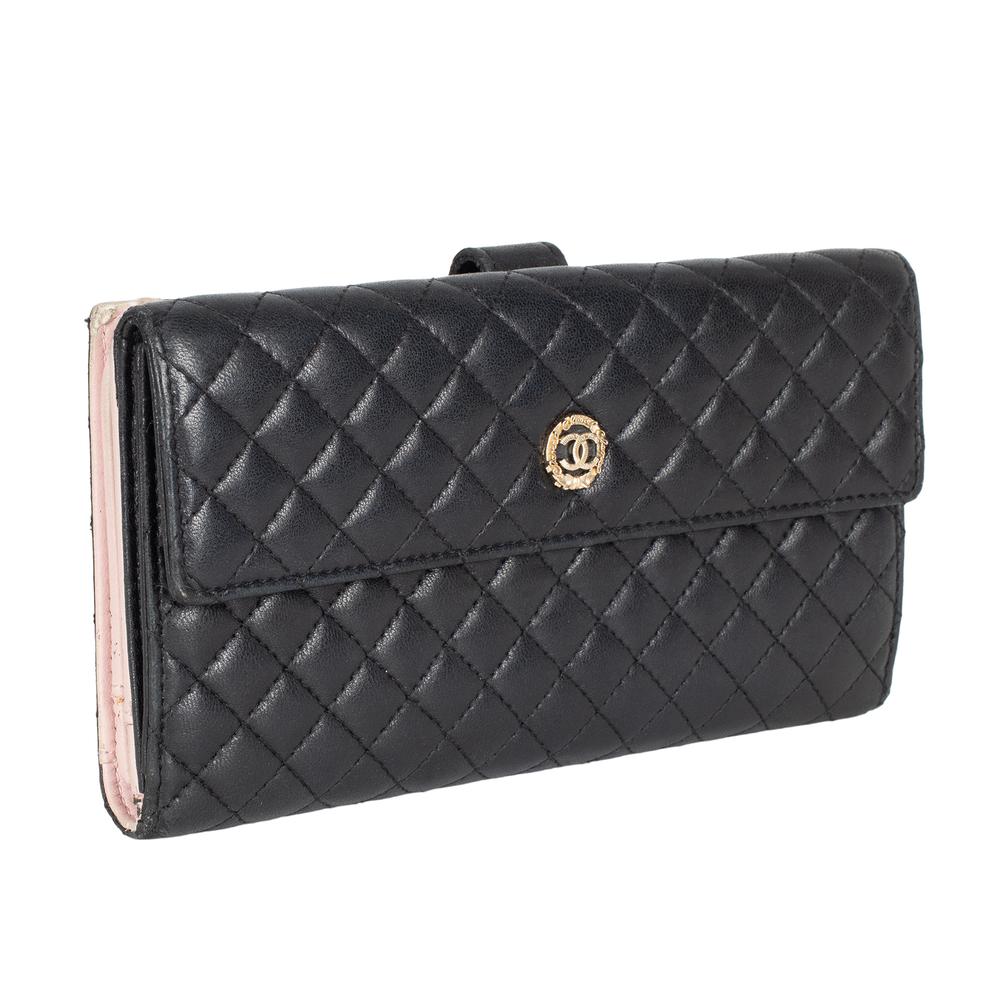 Chanel Micro Quilted Cc Flap Continental Wallet