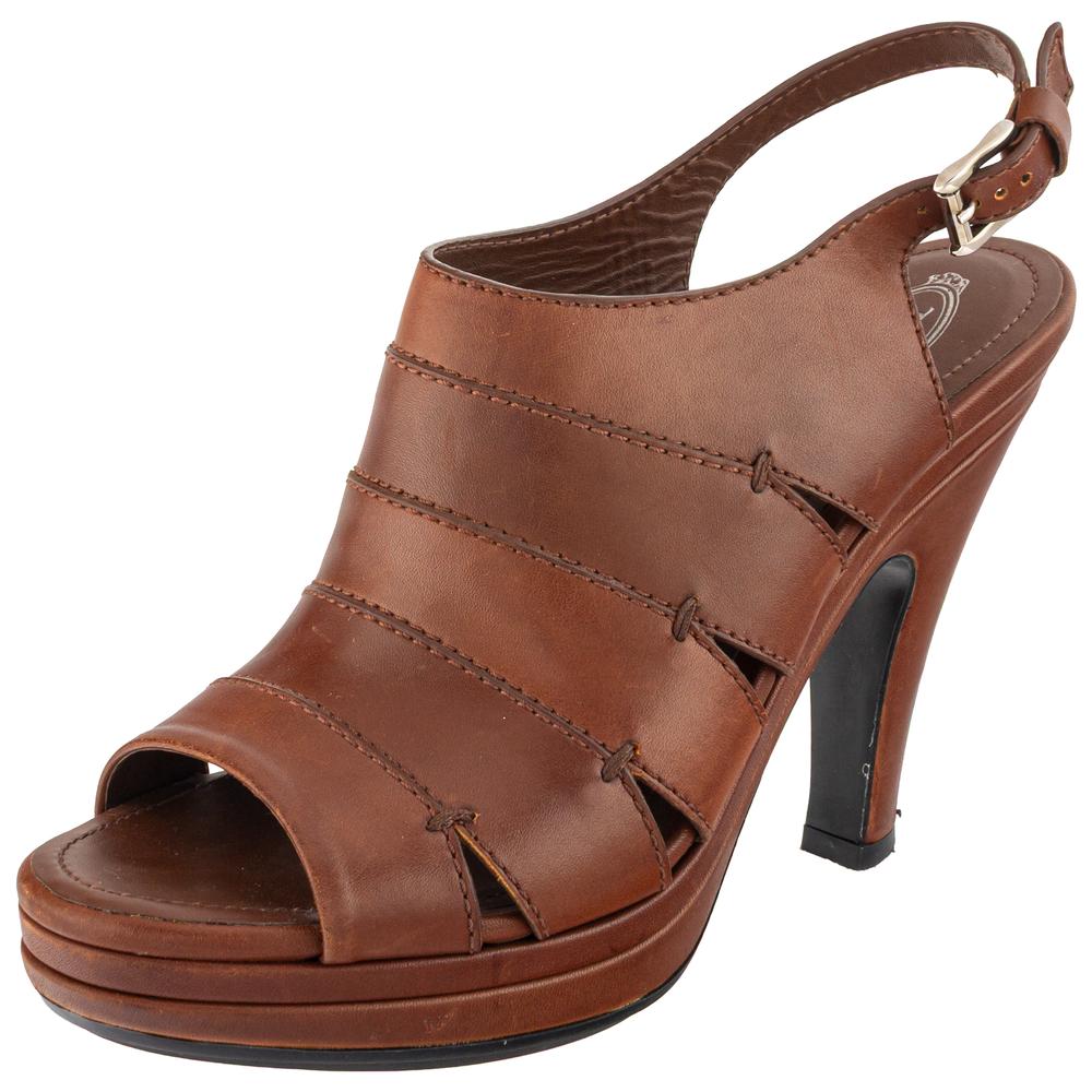 Tod's Size 37 Brown Heels