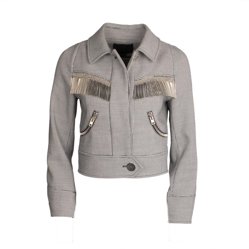 Alexander Wang Size 2 Silver Tassel Jacket