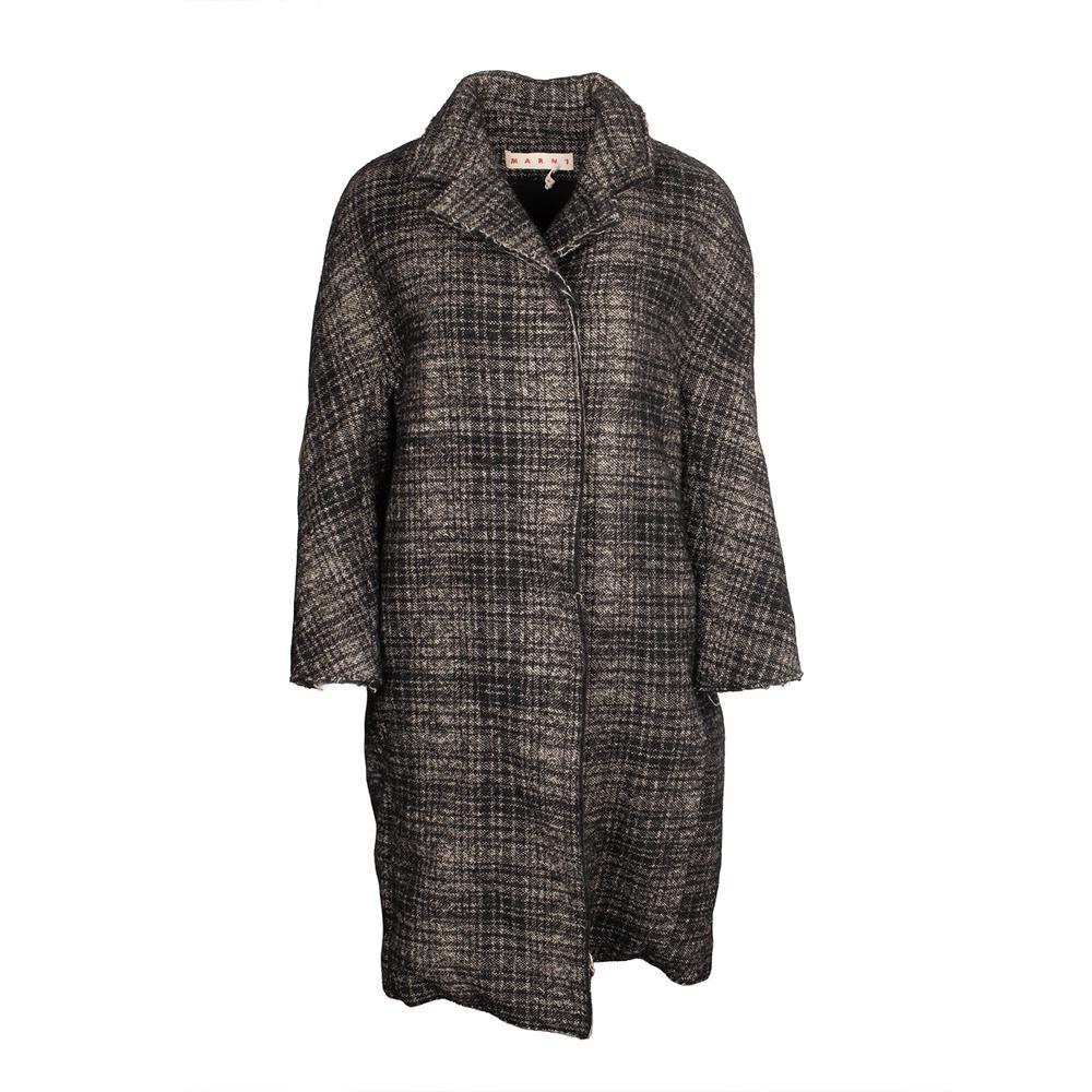 Marni Grey Tweed Long Jacket