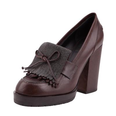 Brunello Cucinelli Size 40 Brown Chunky Heels