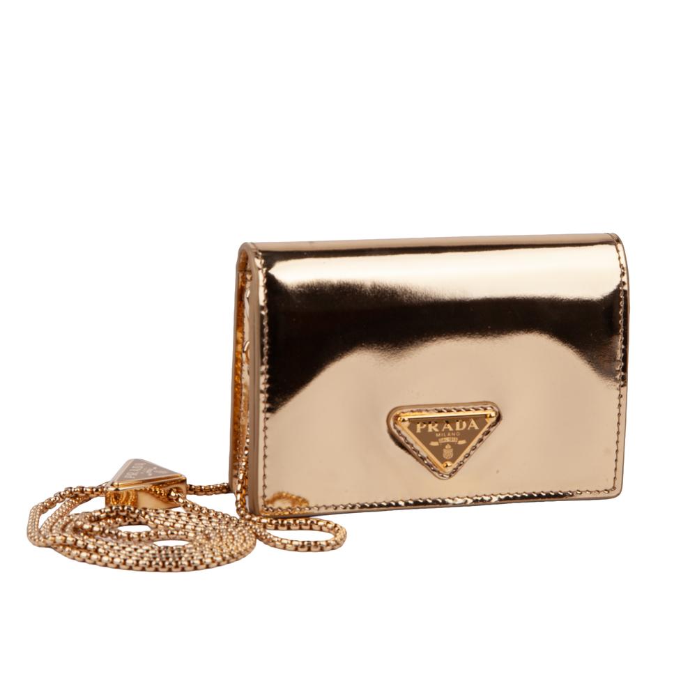Prada Gold Mini Crossbody