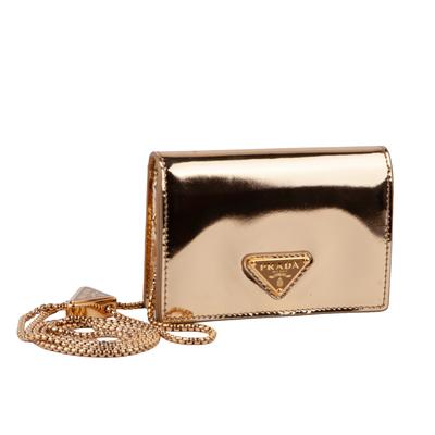 Prada Gold Mini Crossbody