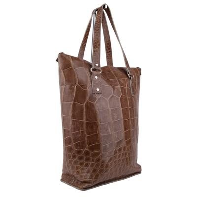 Tardini Brown Aliagator Tote