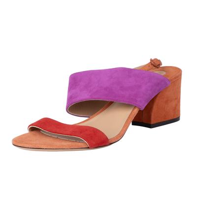 Ferragamo Size 9 Suede Purple Heels
