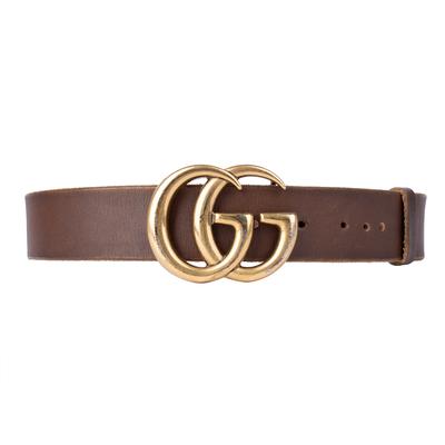 Gucci Small Brown Leather Belt