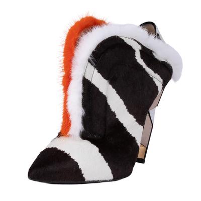 Fendi Size 40 '13 Runway Fur Heels