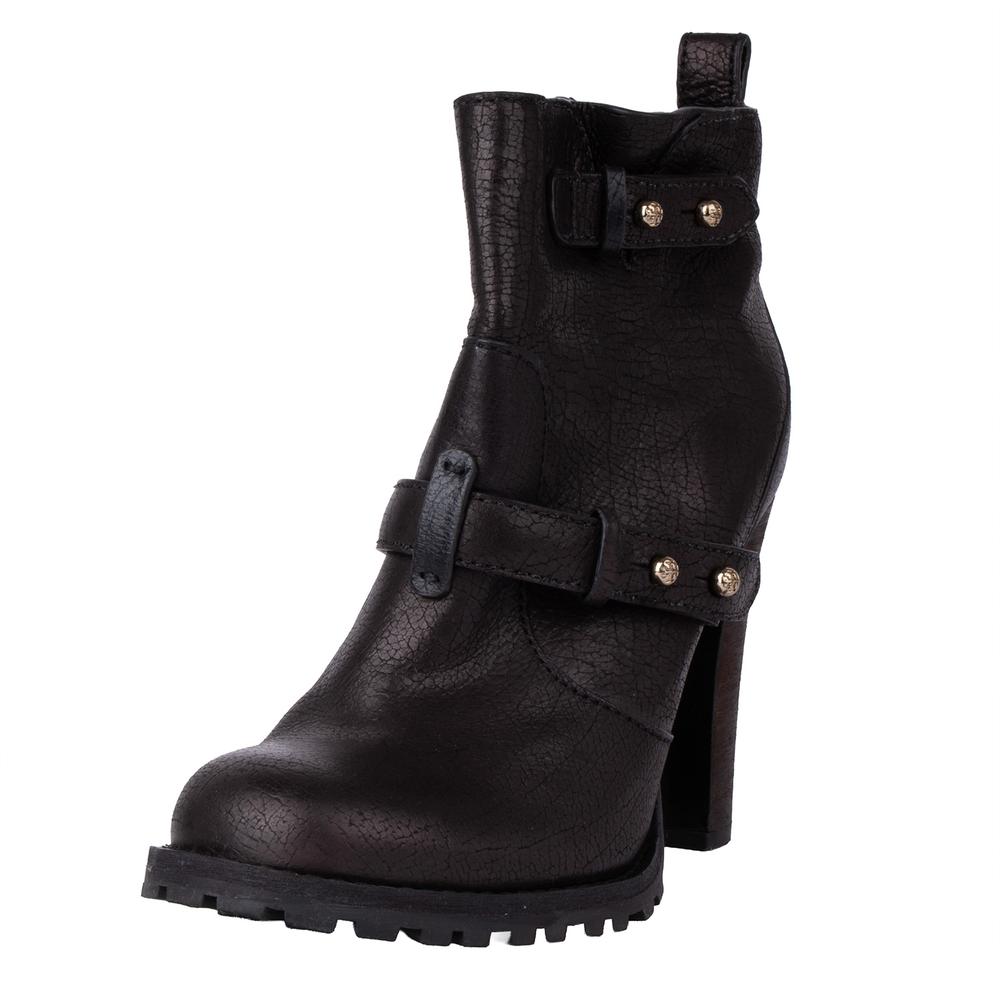 Tory Burch Size 9 Brown Leather Moto Boots