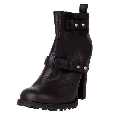 Tory Burch Size 9 Brown Leather Moto Boots
