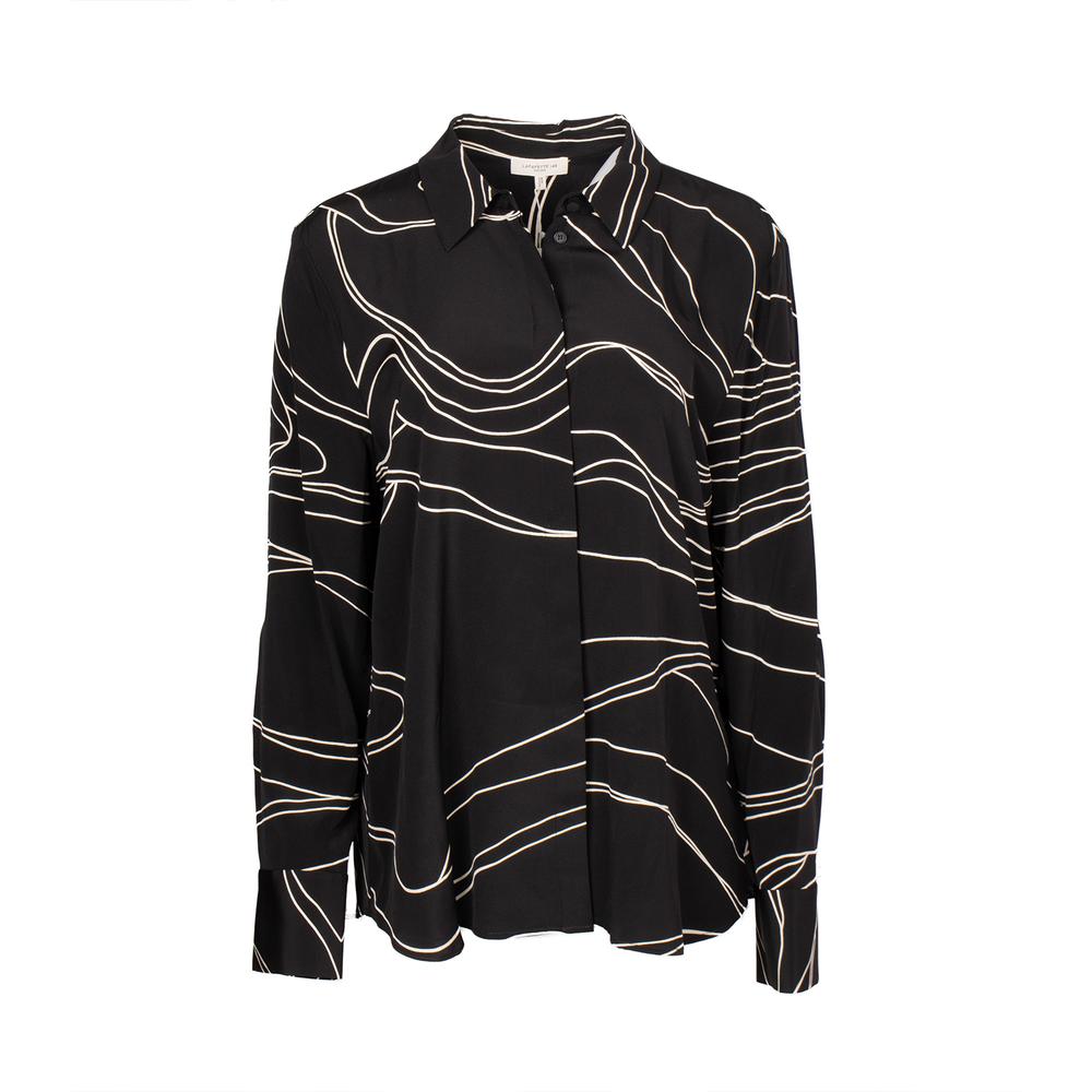 Lafayette 148 Xxl Black Blouse