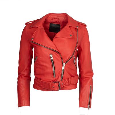 AllSaints Red Size 0 Leather Jacket