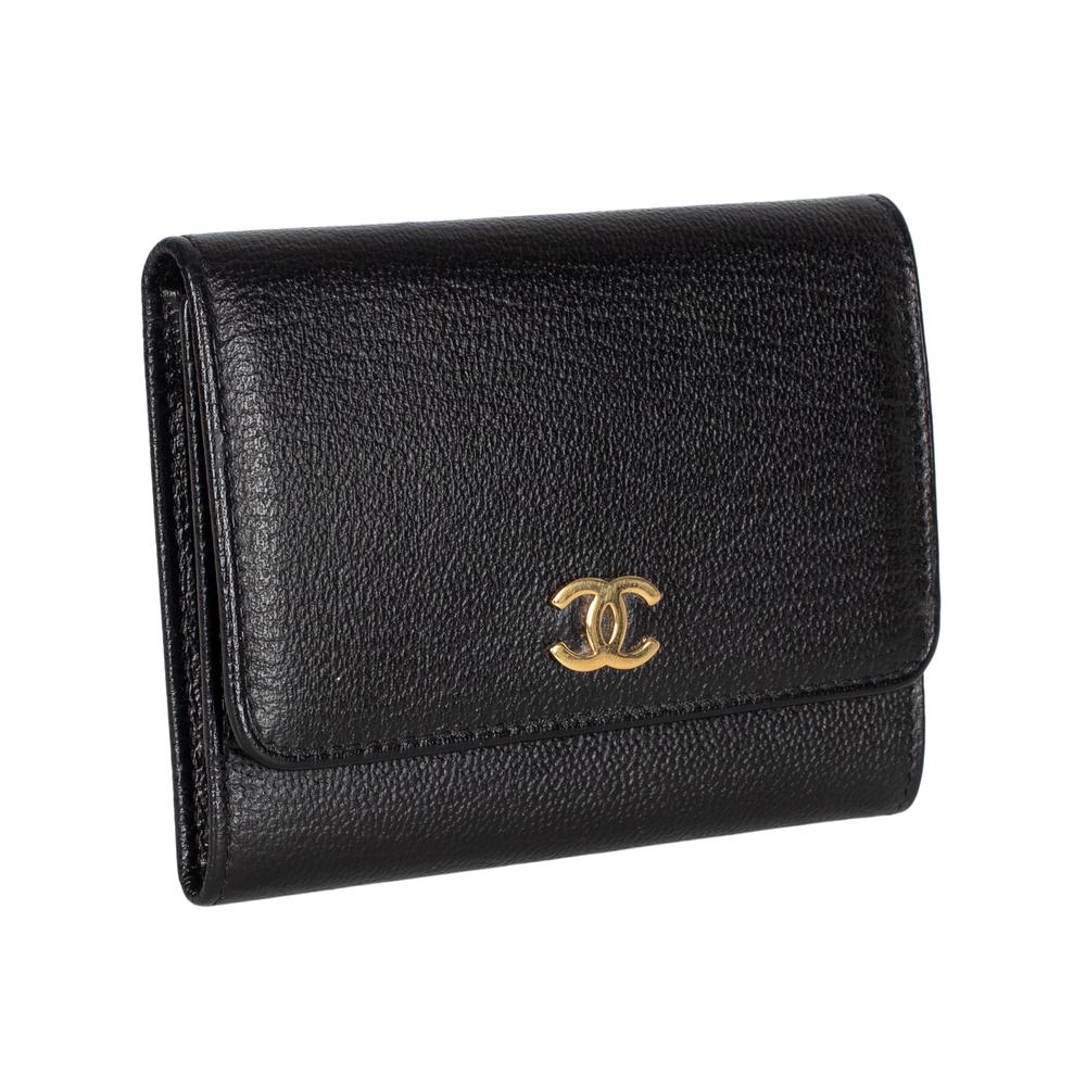 Chanel Interlocking Cc Trifold Wallet