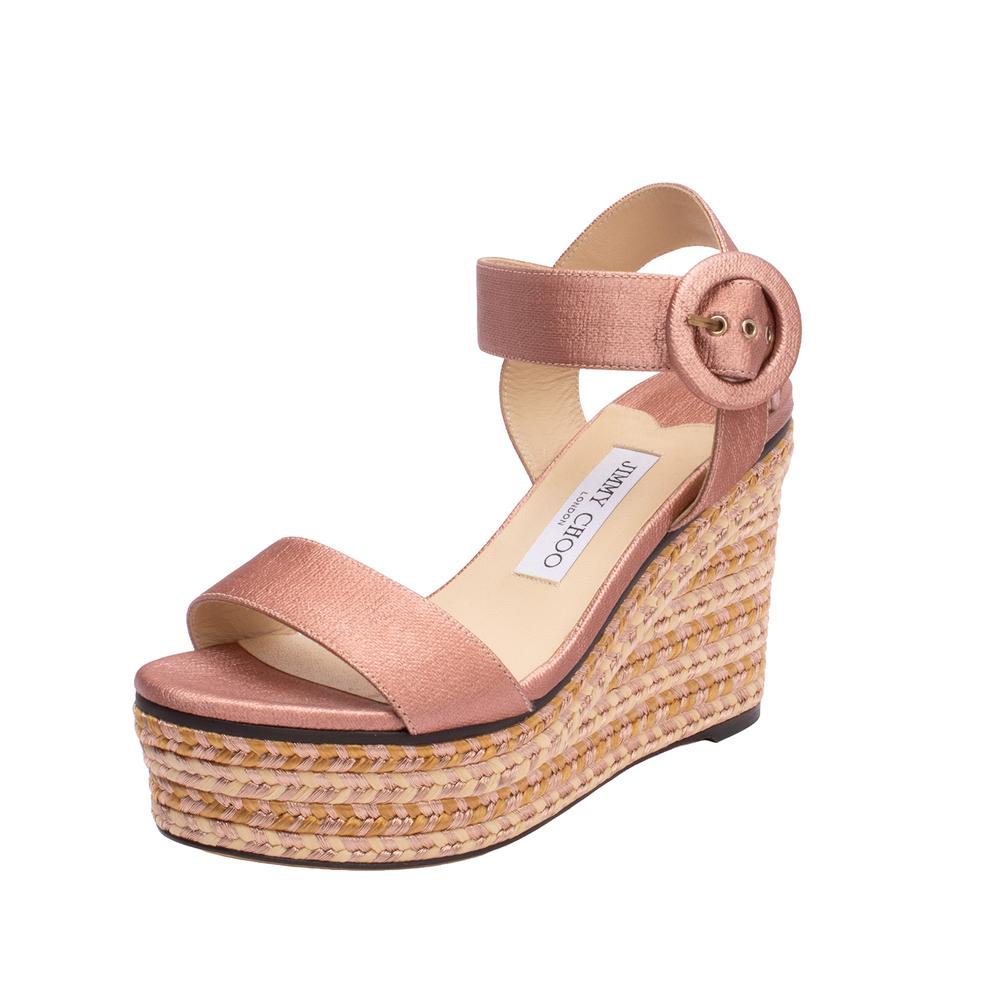 Jimmy Choo Size 38 Espadrilles Wedges