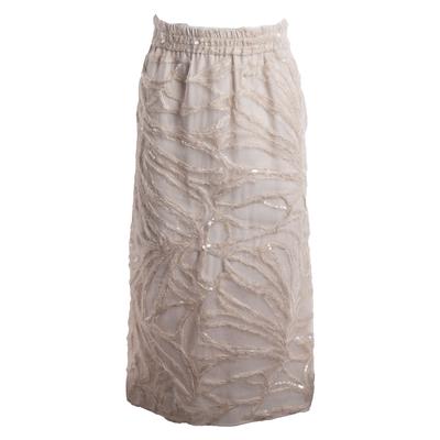 Brunello Cucinelli Size 38 Beige Skirt 