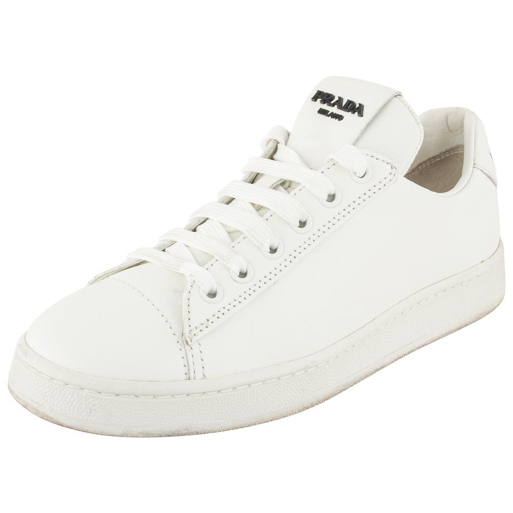 Prada Size 37 White Sneakers