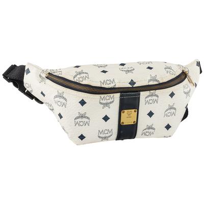 MCM White Monogram Patricia Belt Bag
