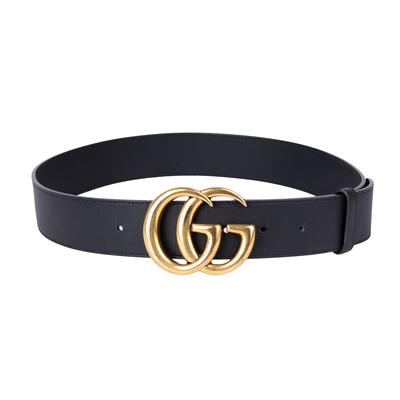 Gucci Small Black Leather Belt