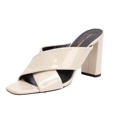 Saint Laurent Size 38.5 Off-White Heel