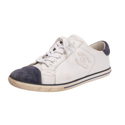 Chanel Size 39 White Sneakers