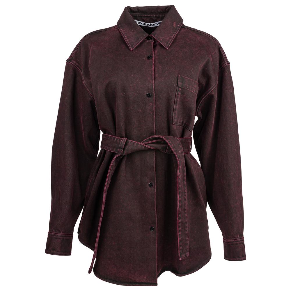 Alexander Wang Burgun Med Denim Short Dress