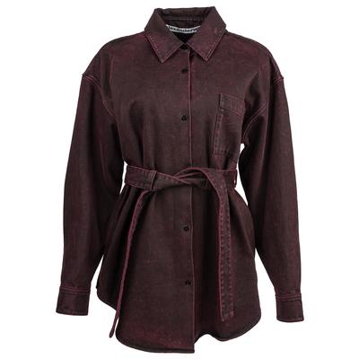 Alexander Wang Burgun Med Denim Short Dress