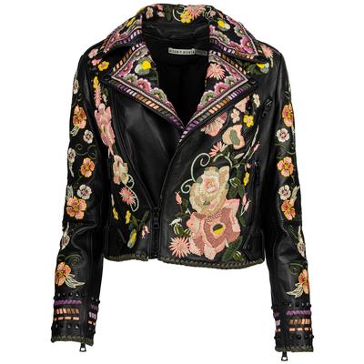 Alice + Olivia Size Med Multicolor Embroidered Jacket
