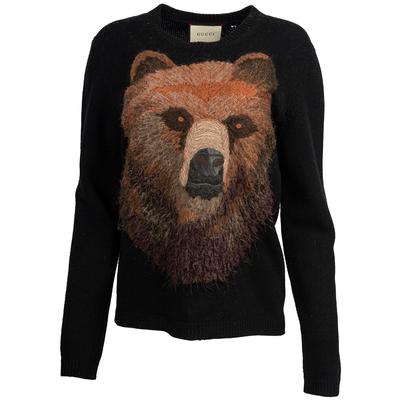 Gucci Size Med Black Bear Sweater