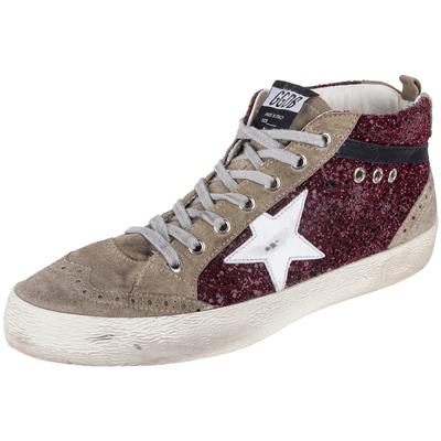 Golden Goose Size 42 Burgundy Midstar Sneakers