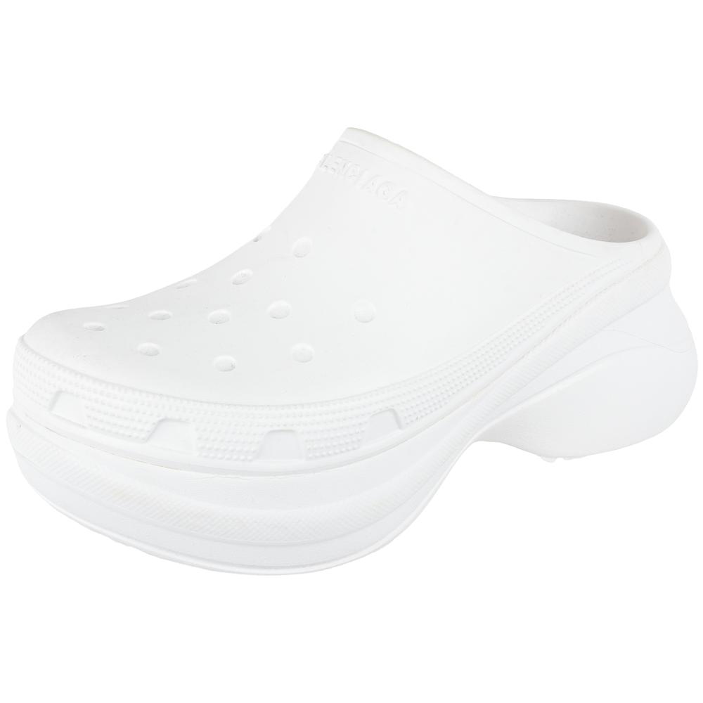 Balenciaga Size 40 White Platform Shoes