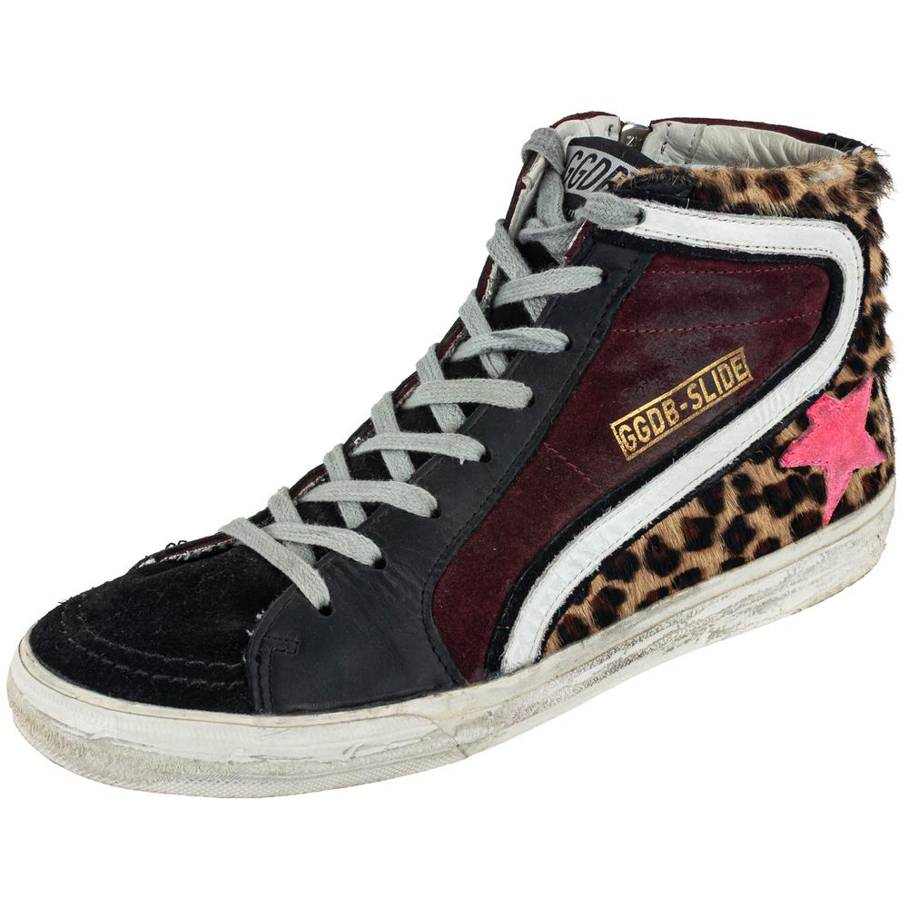 Golden Goose Size 39 Burgundy Slide Sneakers