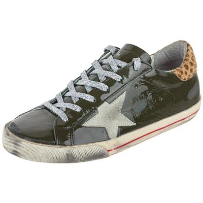 Golden Goose Size 38 Green Super-Star Sneakers