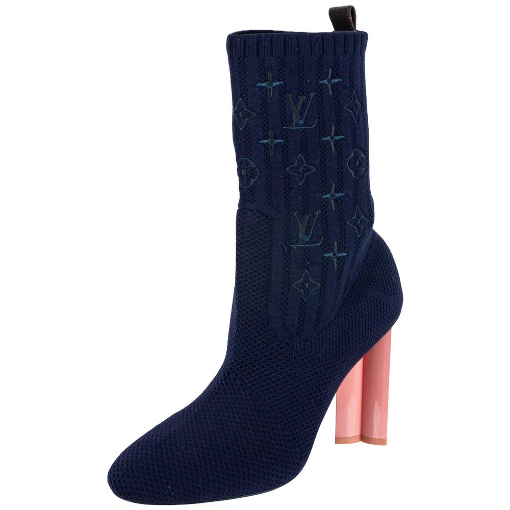 Louis Vuitton Size 38 Navy Boots