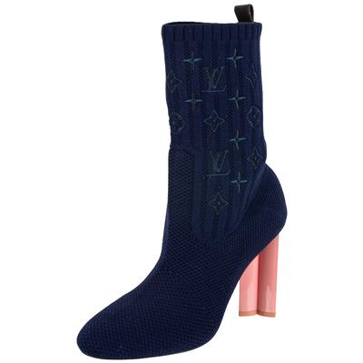 Louis Vuitton Size 38 Navy Boots