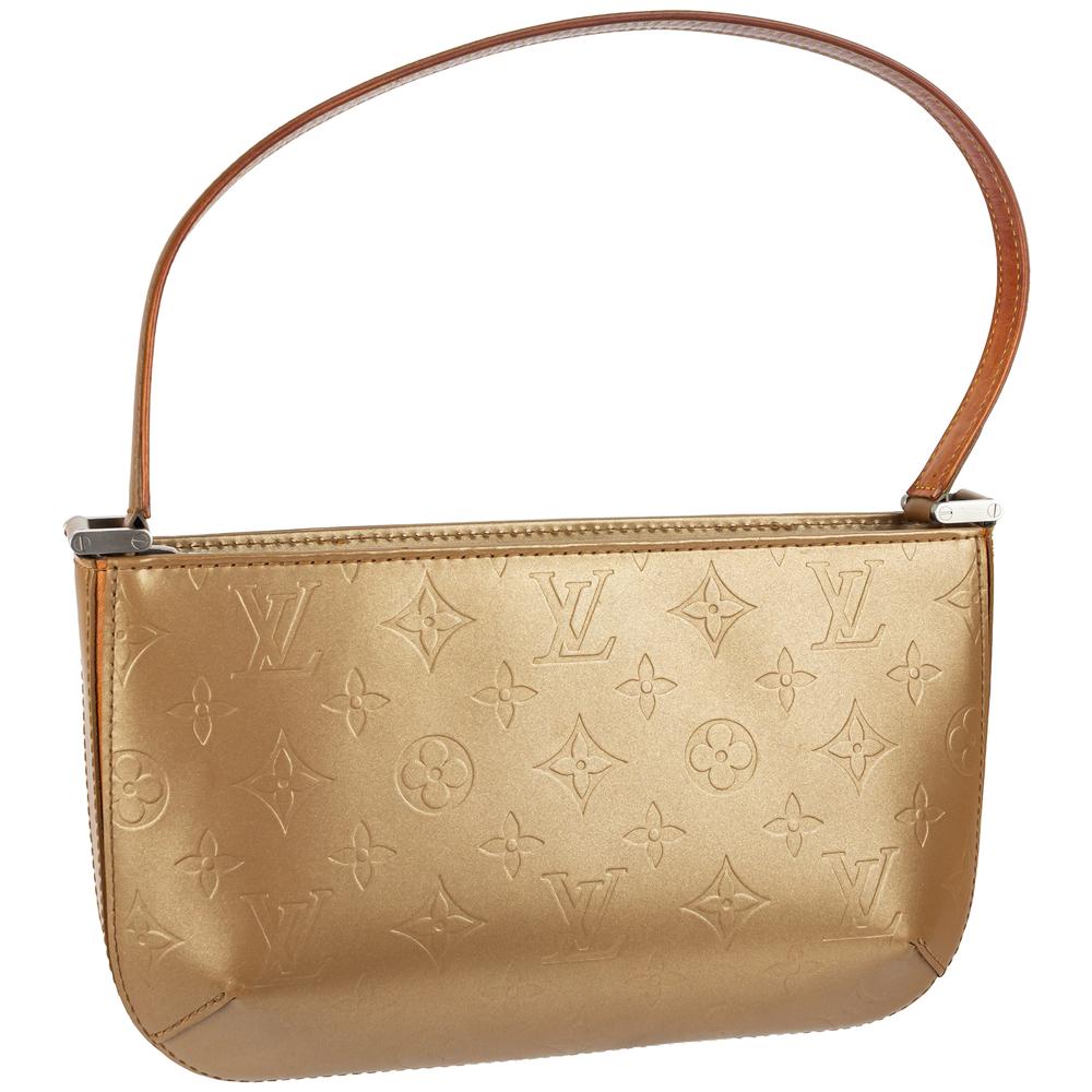 Louis Vuitton Gold Leather Handbag