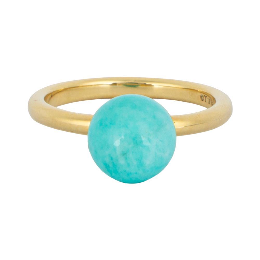 Tifffany + Co.18k Gold Amazonite Ring