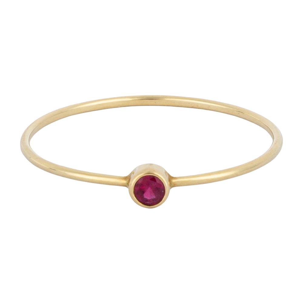 No Label 14k Gold Ruby Ring