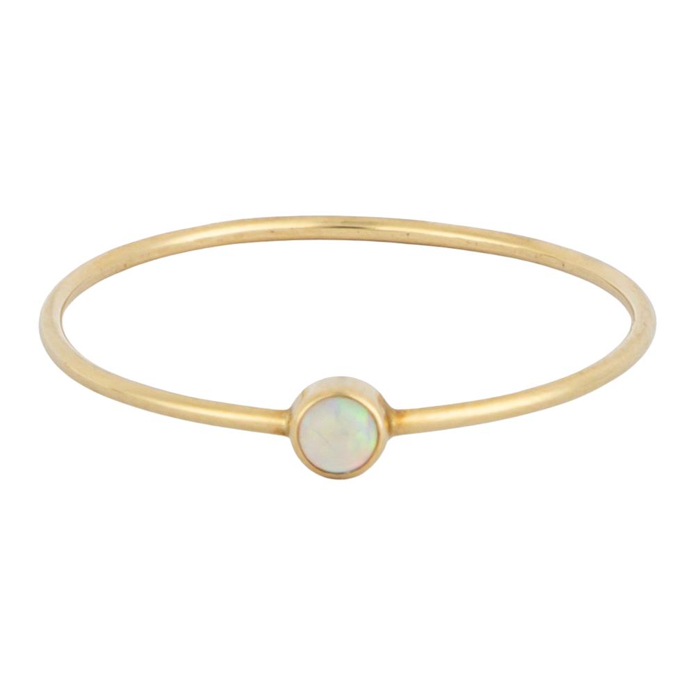 No Label 14k Gold Opal Ring