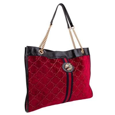 Gucci Red Velvet Tote
