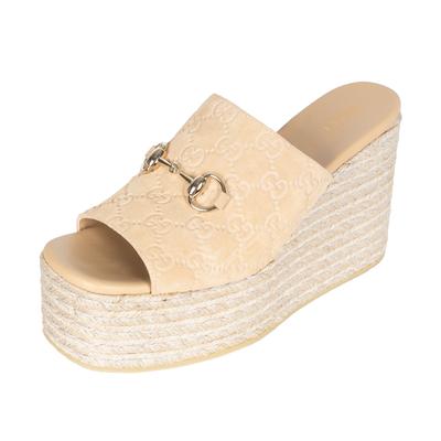 Gucci Horsebit Size 40 Platform Espadrilles