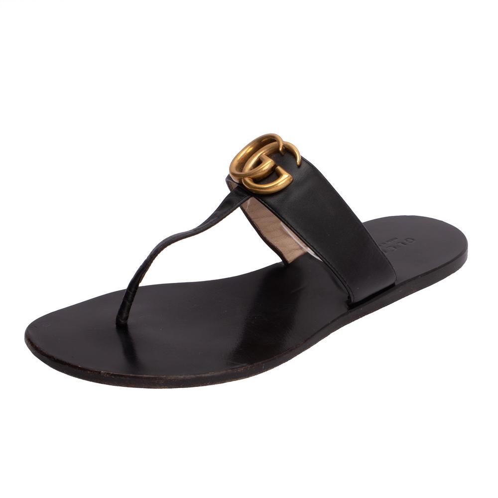 Gucci Size 37 Black Sandal