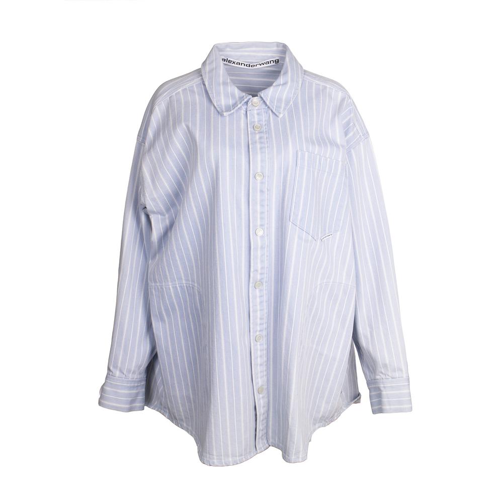 Alexander Wang Blue Medium Oversize Denim Top