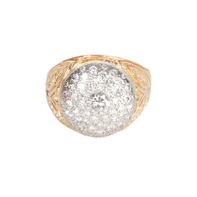 18KYG Kentucky Cluster Diamond Ring