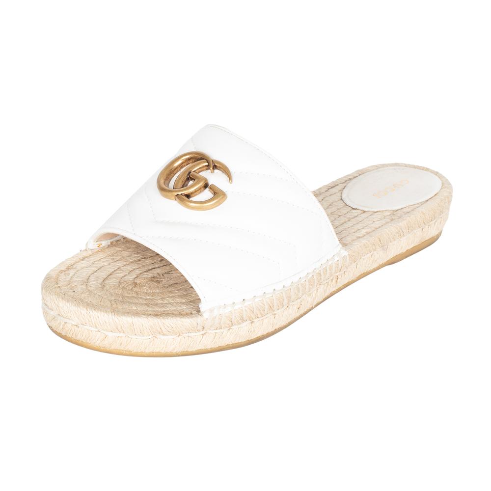 Gucci Marmont Size 39 Espadrille Slides