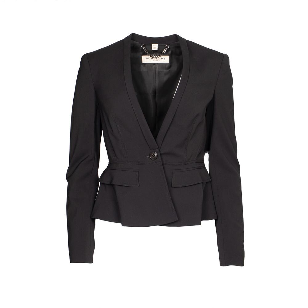 Burberry Size 4 Black London Blazer